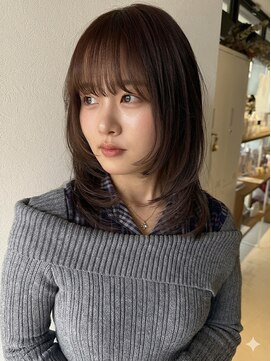 アローム(alom) ミディアムレイヤー×マロンブラウン