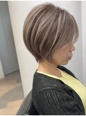 ショートボブ×ショコラアッシュ【束感/ヘルシースタイル/新宿】