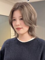 ウメ 熊取店(ume)&nbsp;ウルフレイヤー/ウルフボブ/ミルクティーベージュ