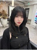 レイヤーカット/顔周りレイヤー/韓国風レイヤー