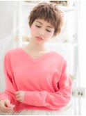 外国人風暖色系カラー小顔マッシュウルフ越谷20代30代40代a!