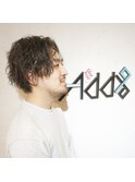 センターパート　ツイスト　スパイラルパーマ　ツーブロック