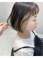 テトヘアー(teto hair)&nbsp;前髪　インナー　ブリーチ　ボブ　ツートンカラー