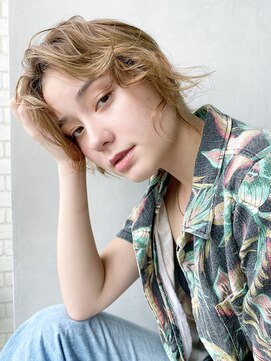 アイティー バイ アルバム 浦和店(IT by ALBUM) ぷちウルフ_オリーブカラーハイライトカラー_47602