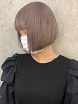 エリマ 調布(elima)&nbsp;ミルクティーベージュダブルカラーインナーカラー韓国20代前髪