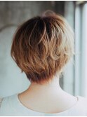 愛されショートボブ/20代/30代/40代/50代/岡山/表町