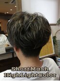 【マッシュ×ハイライトカラー】