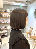 ナチュラル縮毛矯正で艶さらボブ☆