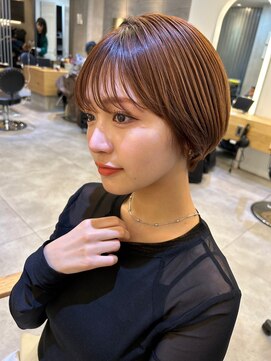 ジーナ 船橋南口(Zina) 髪質改善*似合わせカットフルバングショート*美髪【Zina船橋】