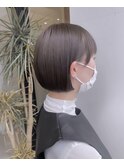 #ショートボブ#グレージュ#ミニボブ