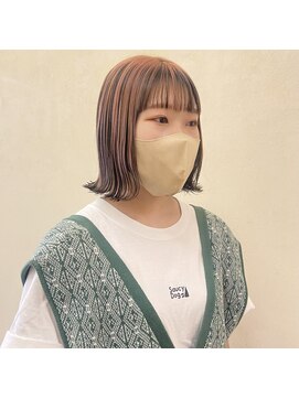 インサイドアウト(IN SIDE OUT+) アンブレラカラー / ペールピンク / ボブ【IN SIDE OUT＋】