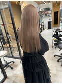 切りっぱなしロング　ワンレン　酸性ストレート　髪質改善