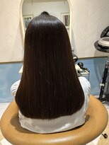 ロンドルーチェ 心斎橋(Lond luce)&nbsp;ダークアッシュ/ミディアムレイヤーカット［髪質改善/縮毛矯正］