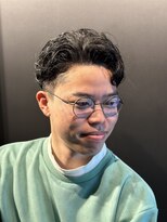 <理容室>パーマ　メンズ　ビジネスパーマ　ツイストパーマ