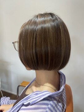 ハレ(HARE) あごラインボブ　髪質改善カラー　大人ハイライト