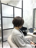 白髪ぼかし/白髪改善カラー/ショート/透明感カラー/脱白髪染め