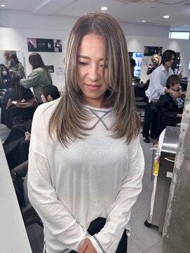 キング(K!ng) 縮毛矯正髪質改善ハイライトレイヤーカット枚方美容室エクステ