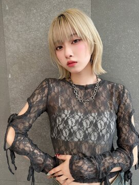 ロンド ロビン 栄(Lond robin) 髪質改善/ボブ/ハイトーン/くびれボブ/前髪/名古屋/栄/韓国ヘア