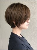 重く見えるけど触ると軽い丸みショート