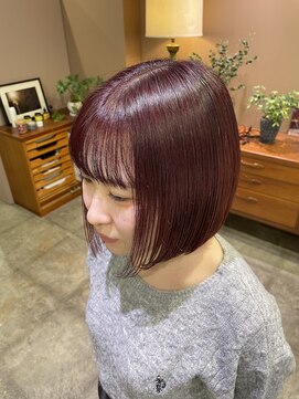 インビテーション 名古屋(invitation) ブリーチして赤！！