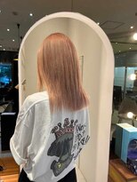 ダブル(W)&nbsp;ピンクアッシュ/切りっぱなしロング