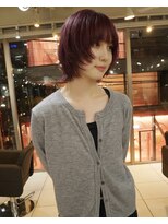 アクアオモテサンドウ(ACQUA omotesando) △ウルフカットレイヤーカットホブウルフピンクラベンダー