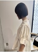 YOKE 切りっぱなしボブミニボブ髪質改善オリーブグレージュ