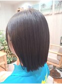 切りっぱなしボブ