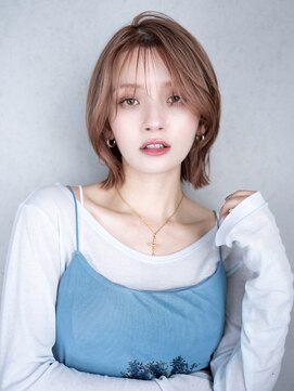 アルバム 池袋(ALBUM) くびれミディボブ韓国ヘアおくれ毛_F30959