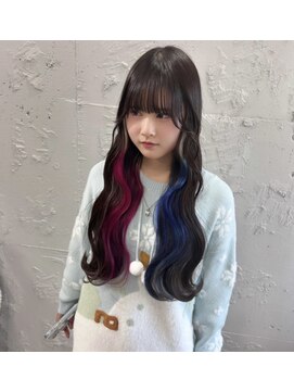 フィーネ(Fi-Ne) プルエクステでインナーカラー