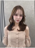 博多美容室/ベージュカラー/ダブルカラー/韓国ヘア