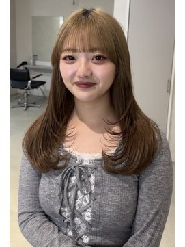 トラップヘアー 小顔見え顔まわりレイヤー×朝ラク