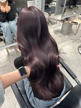 ペレ 梅田(PELE) ピンクベージュ/アンブレラカラー/クールショート/前髪/梅田