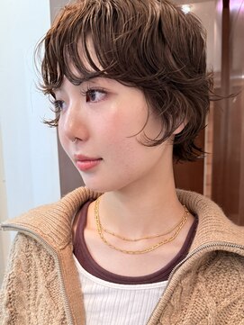 ダブ ダイカンヤマ(DaB DAIKANYAMA) ショートボブ ニュアンスパーマ