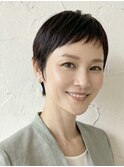 髪質改善×白髪ぼかし恵比寿セシルショート-5歳見え