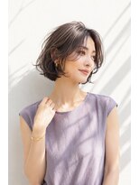 アッシュ 学芸大学店(Ash)&nbsp;ショートボブ/大人女性/ベージュアッシュ/白髪ぼかし/脱白髪染め