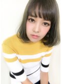 ピュアボブ☆シースルーカラー☆シースルーバング