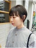 ショート×オリーブアッシュカラー