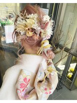 ガルボ ヘアー(garbo hair) #成人式セット#ヘアアレンジ#ローポニー#下村スタイル