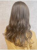 ベージュカラー ＋ ウエーブ