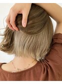 外カラーハネボブセクションカラーペールベージュグラデーション