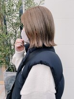 アヴァンセ サニー美容室&nbsp;ベージュブラウンボブ