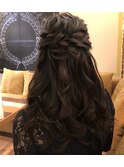 パーティーセット_編み込み_ヘアアレンジ_kiki0088