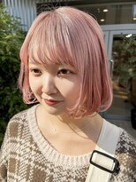 ザレミー(THE REMMY) ふんわりボブ/ハイトーンピンク/ペールピンク/ピンクベージュ