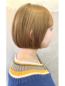 スパイス SPYS 丸みボブ/20代ショートボブ/ミルクティーベージュ