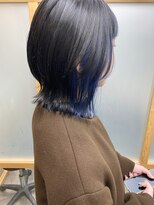 フレーム なんば店(FRAME)&nbsp;レイヤーボブ◎ブルーインナー