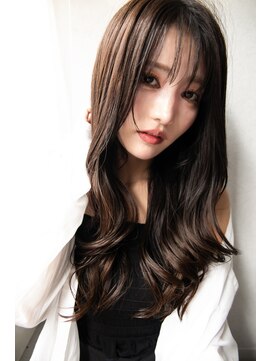 クロレ(CLORE) 大人ゆるブルーグレージュ小顔波ウエーブスタイル