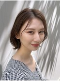 ミディアムヘア　レイヤーボブ　くびれボブ　30代　40代　広尾