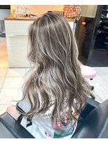 ブレンド 渋谷(BLend)&nbsp;前髪アンブレラカラーこなれミディイメチェンウェーブパーマ