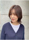 くびれボブ　レヤーボブ　ボブ　ミディアムヘア